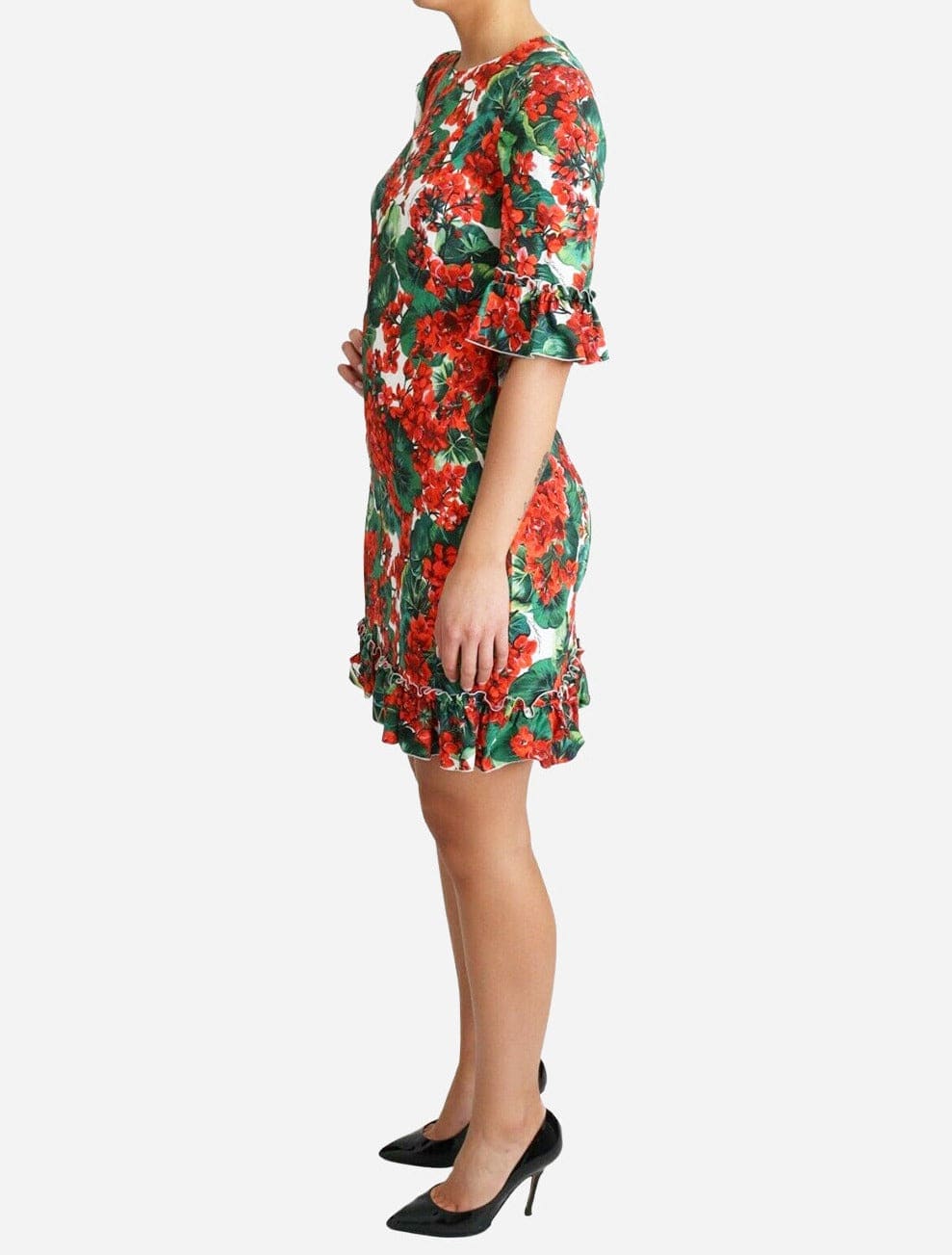 Dolce & Gabbana Portofino Floral Print Mini Dress
