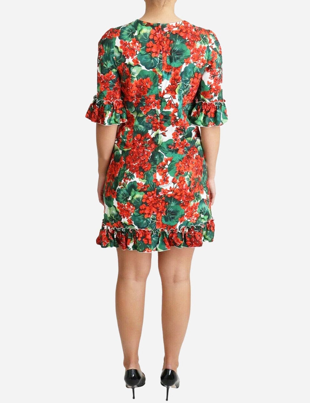 Dolce & Gabbana Portofino Floral Print Mini Dress
