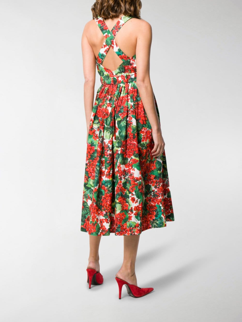 Dolce & Gabbana Portofino-Print Midi Dress