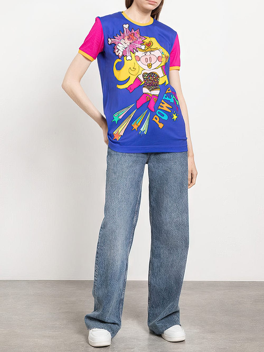 Dolce & Gabbana Power Pig Print T-Shirt