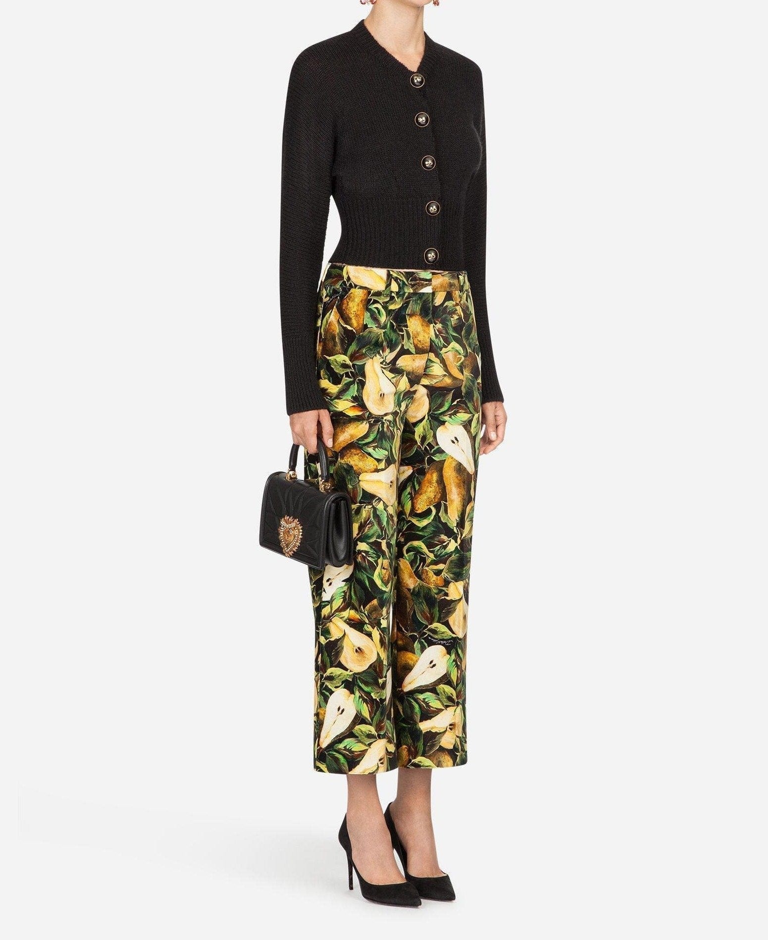 Dolce & Gabbana Printed Velvet Trousers