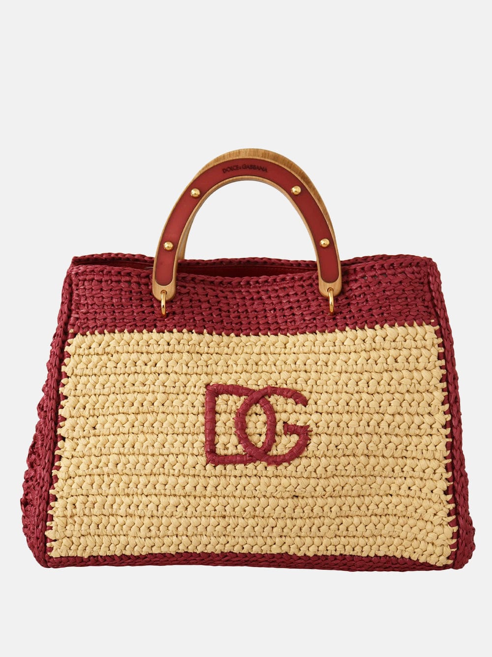 Dolce & Gabbana Raffia Logo Tote Bag