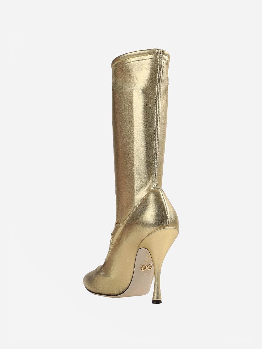 Dolce & Gabbana Rhinestone-Embellished Ankle Boots