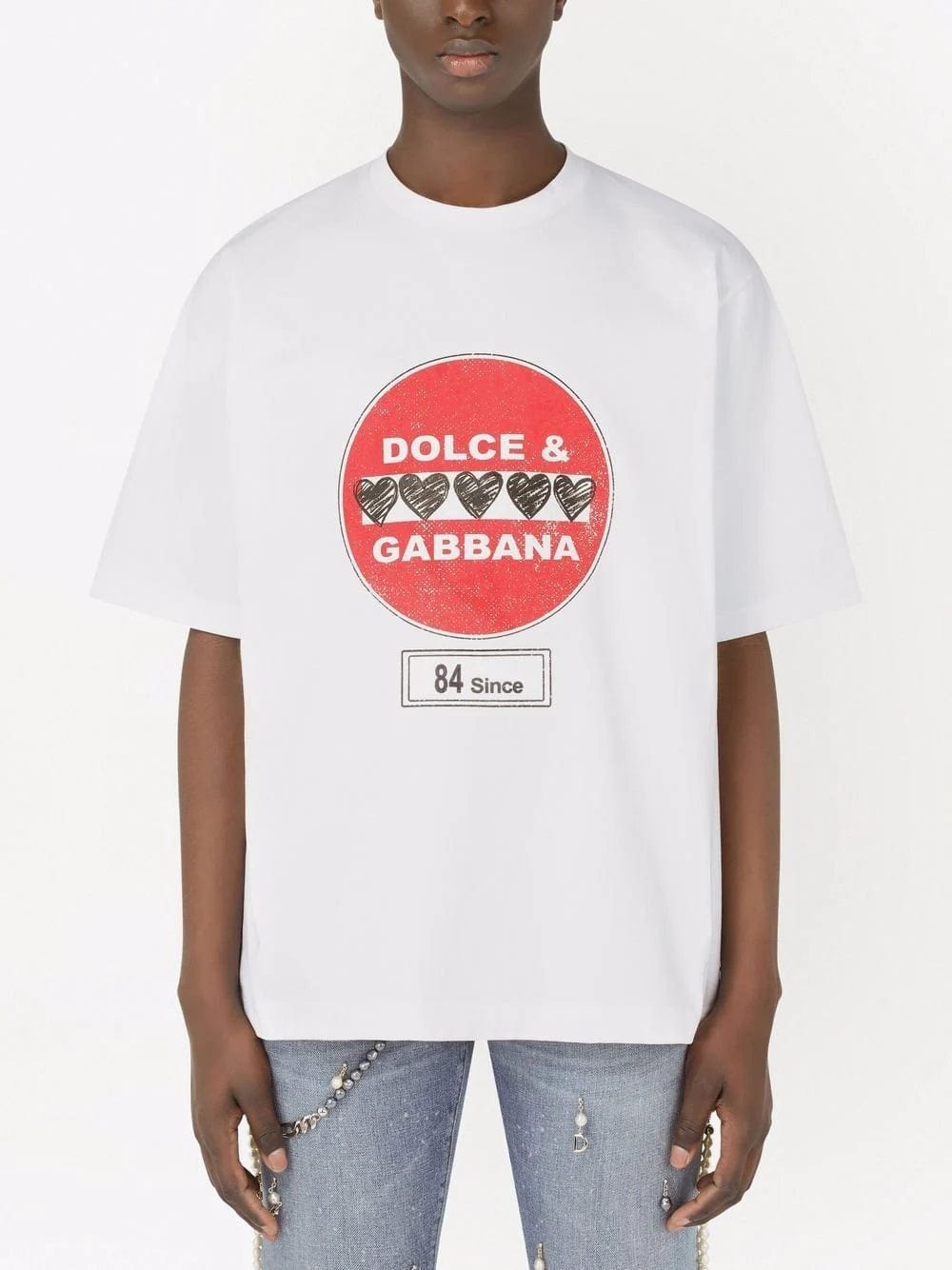 Dolce & Gabbana Road-sign Print T-Shirt | Sendegaro FR Dolce & Gabbana Road-sign Print T-Shirt | Sendegaro FR