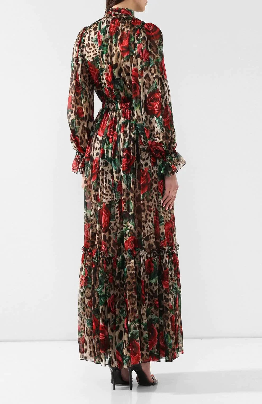 Dolce & Gabbana Rose Leopard Print Jumpsuit