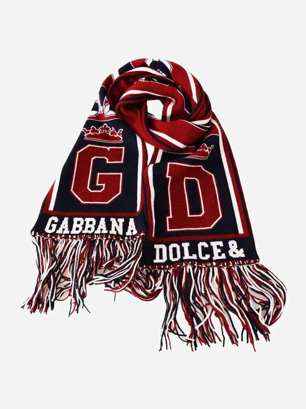 Dolce & Gabbana Royal Love-Print Cashmere Scarf
