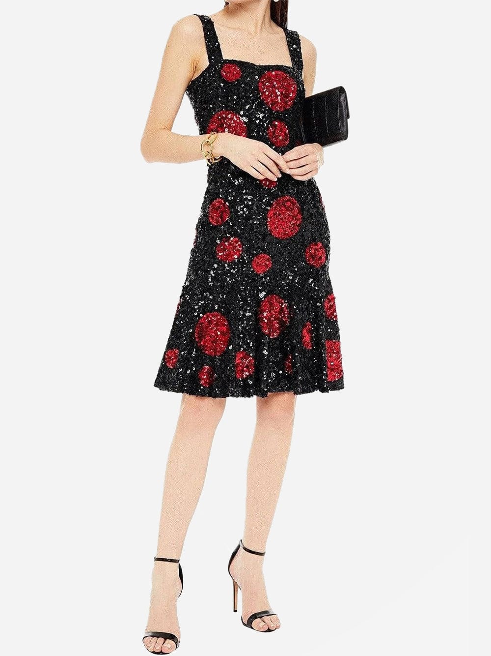 Dolce & Gabbana Sequined Polka-Dot Dress