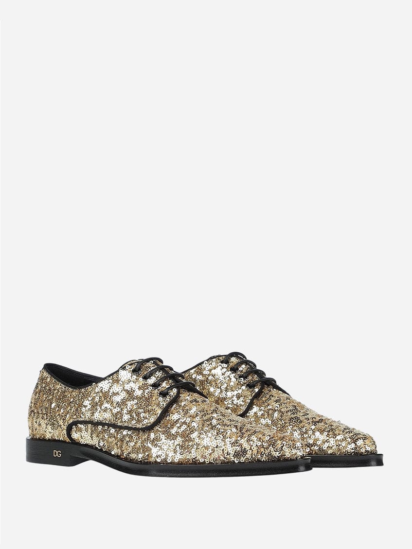 Dolce & Gabbana Sequinned Derby Shoes