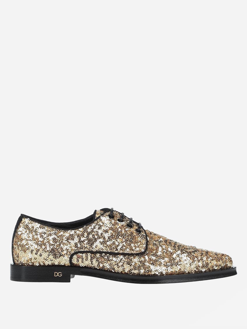 Dolce & Gabbana Sequinned Derby Shoes