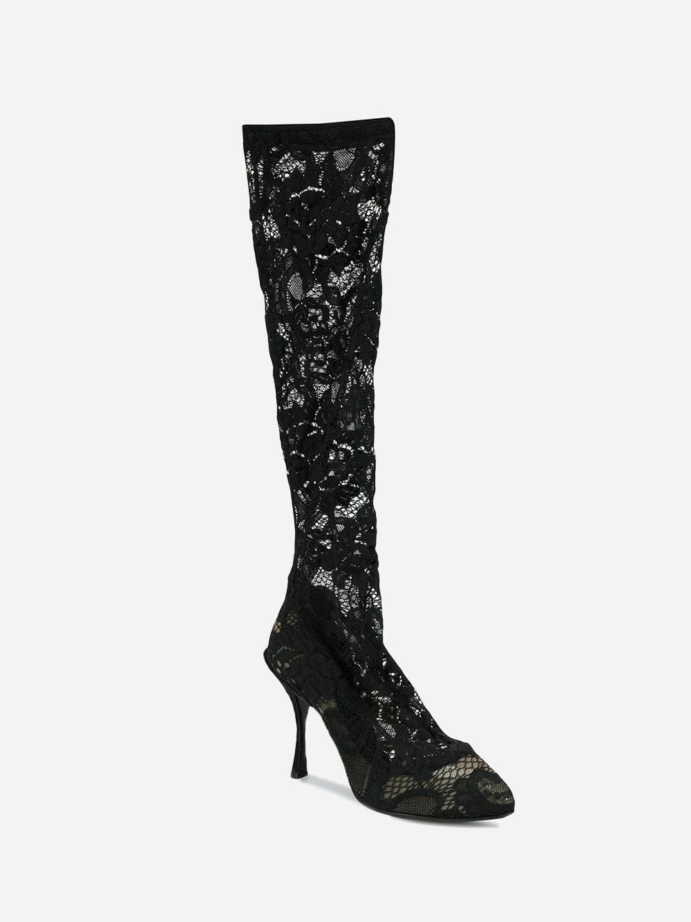 Dolce & Gabbana Sheer Lace Boots