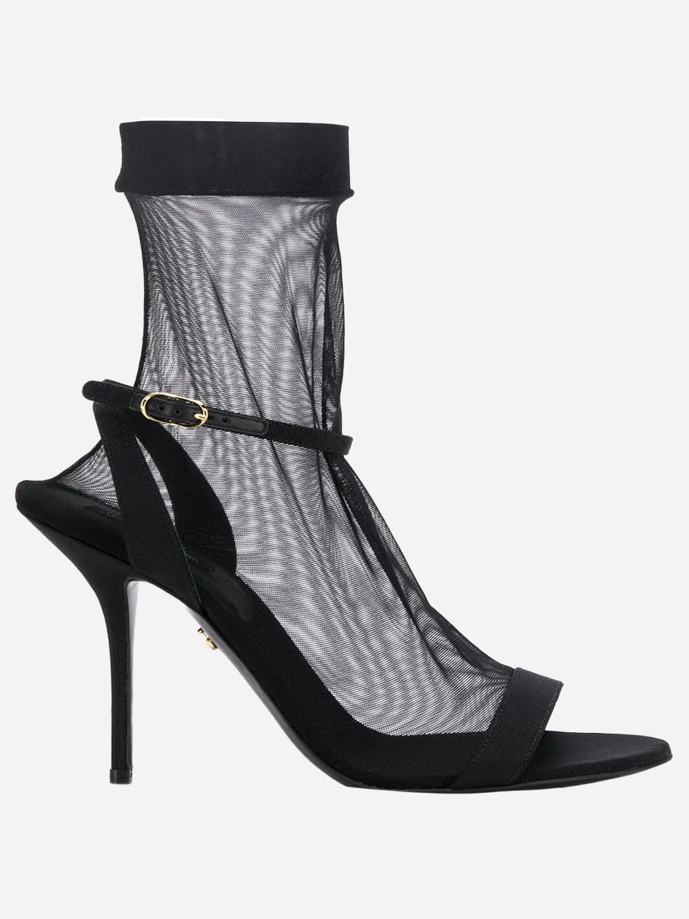 Dolce & Gabbana Sheer Sock-Style Stiletto Sandals
