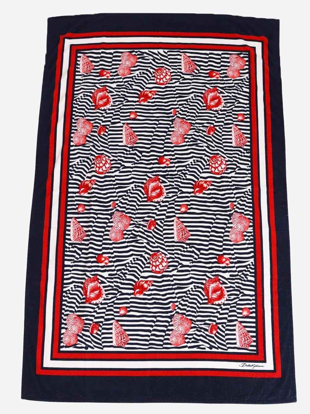 Dolce & Gabbana Shell-Print Beach Towel