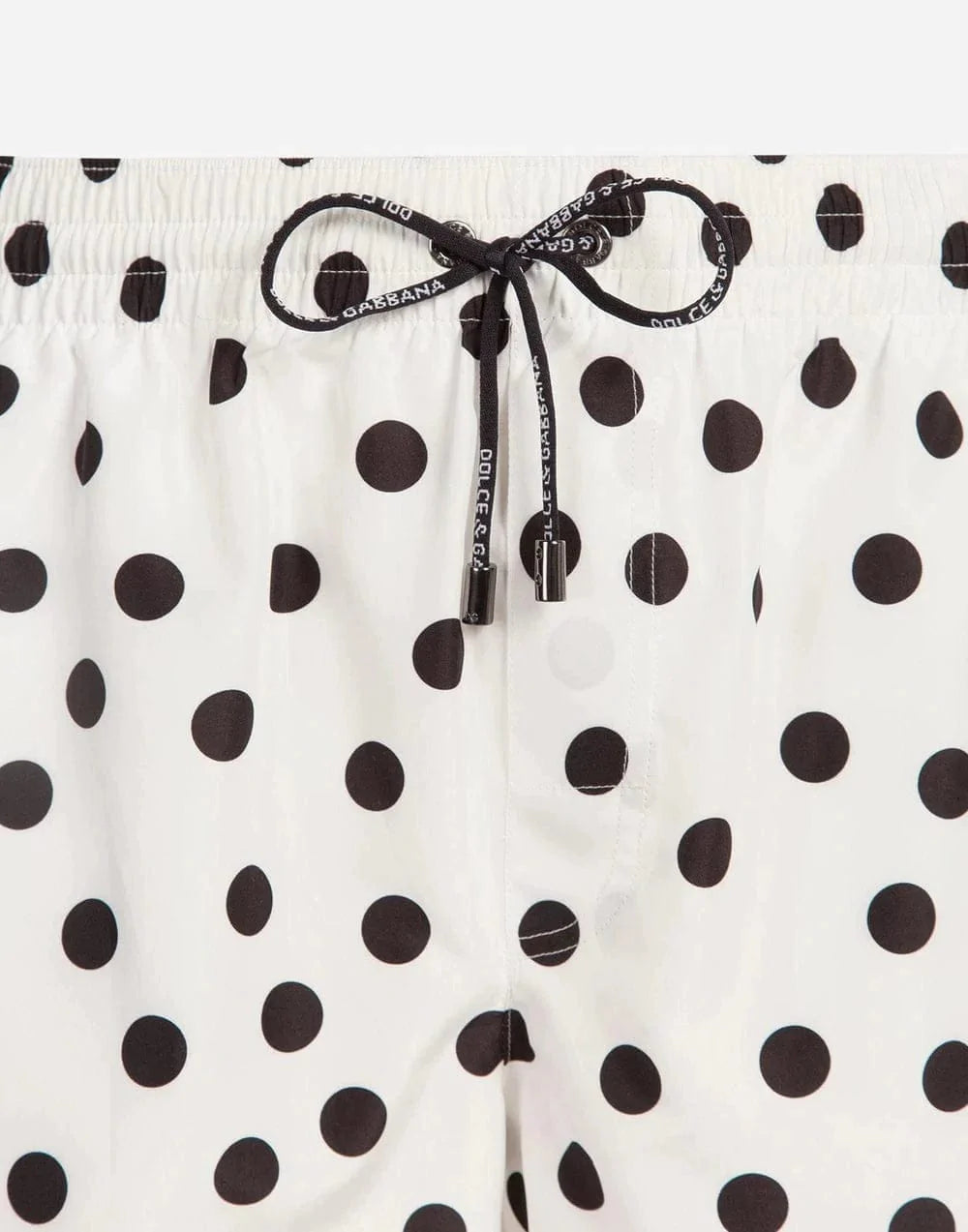 Dolce & Gabbana Short Swimming Trunks With Dots Print