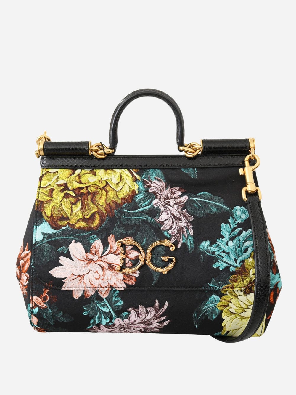 Dolce & Gabbana Medium Sicily Floral Print Tote Bag