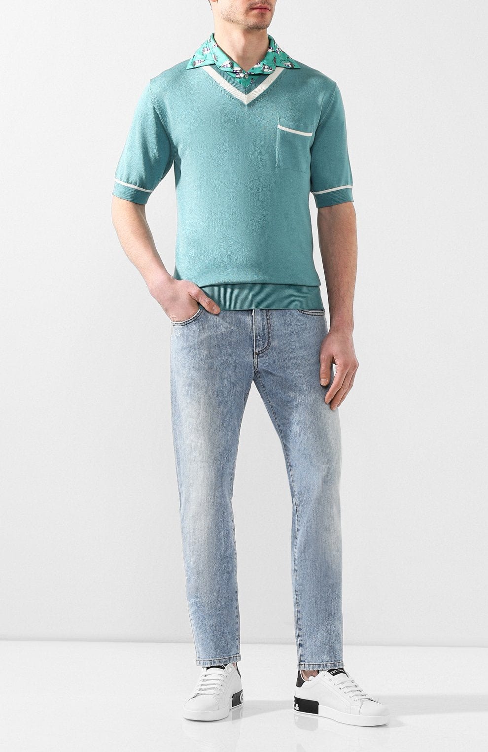 Polo en soie - alternate view