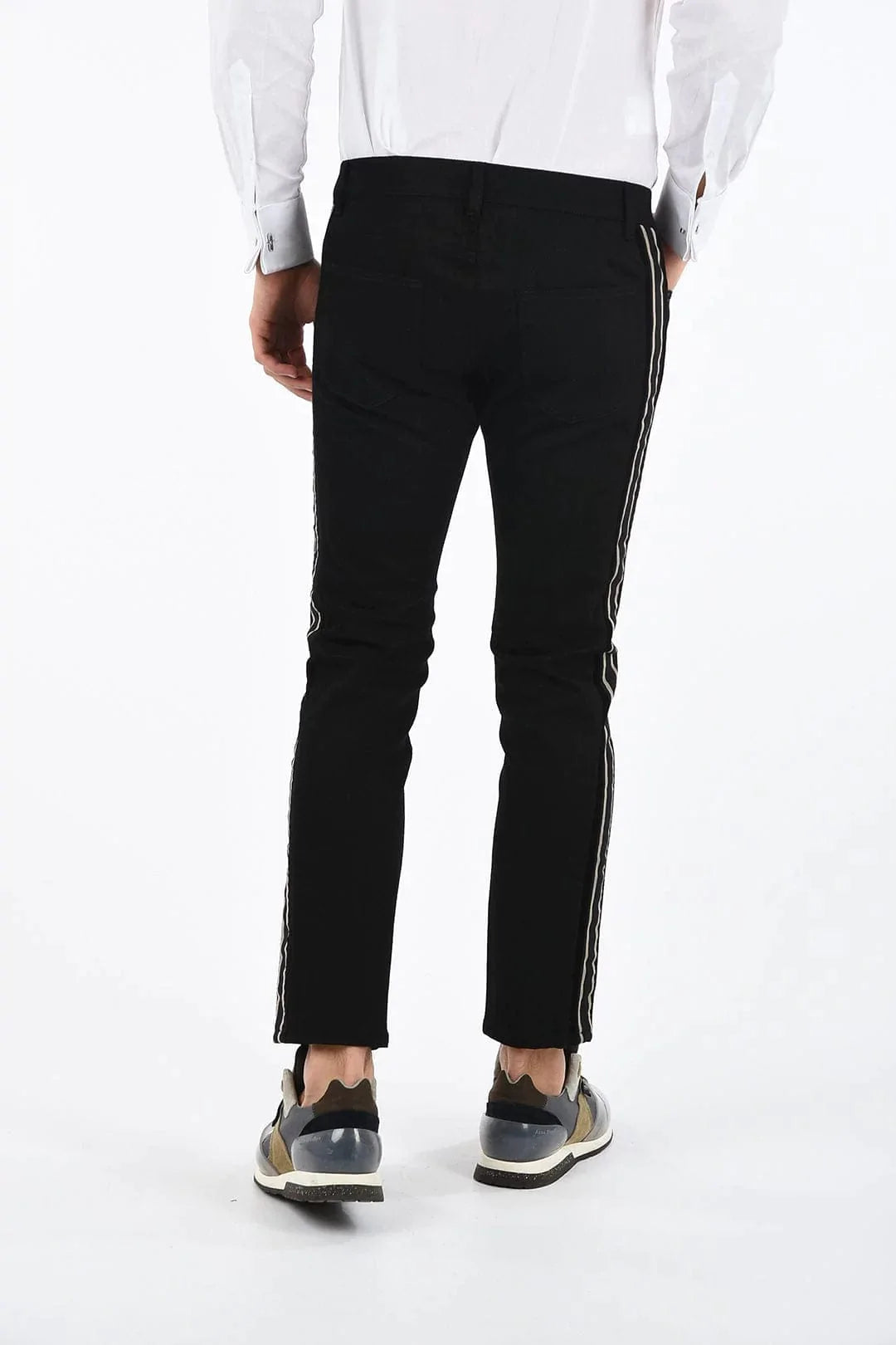 Dolce Gabbana Slim Fit Side Stripe Jeans Sendegaro