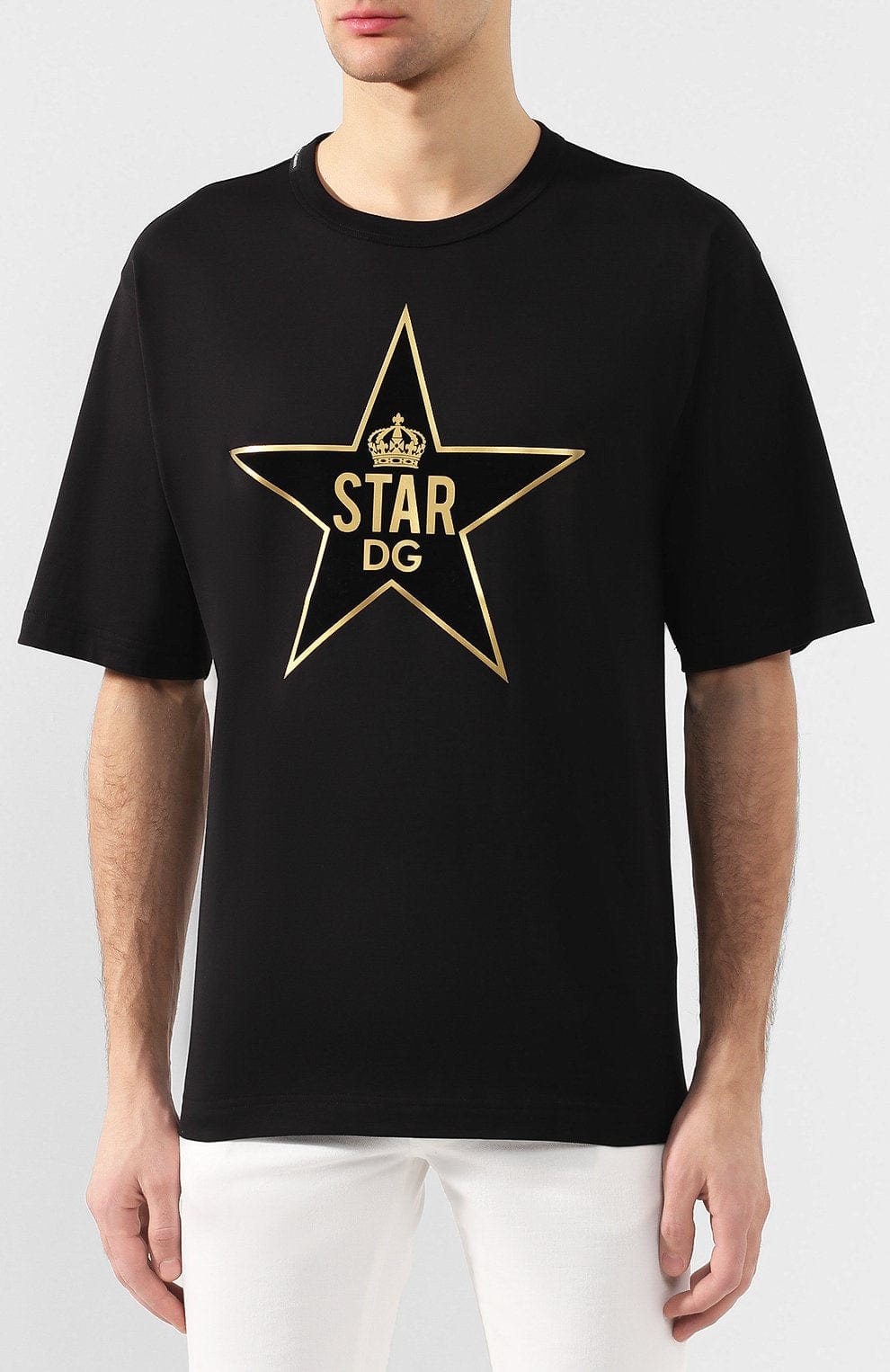 Dolce Gabbana Star Printed T-Shirt Sendegaro OM - Main Image