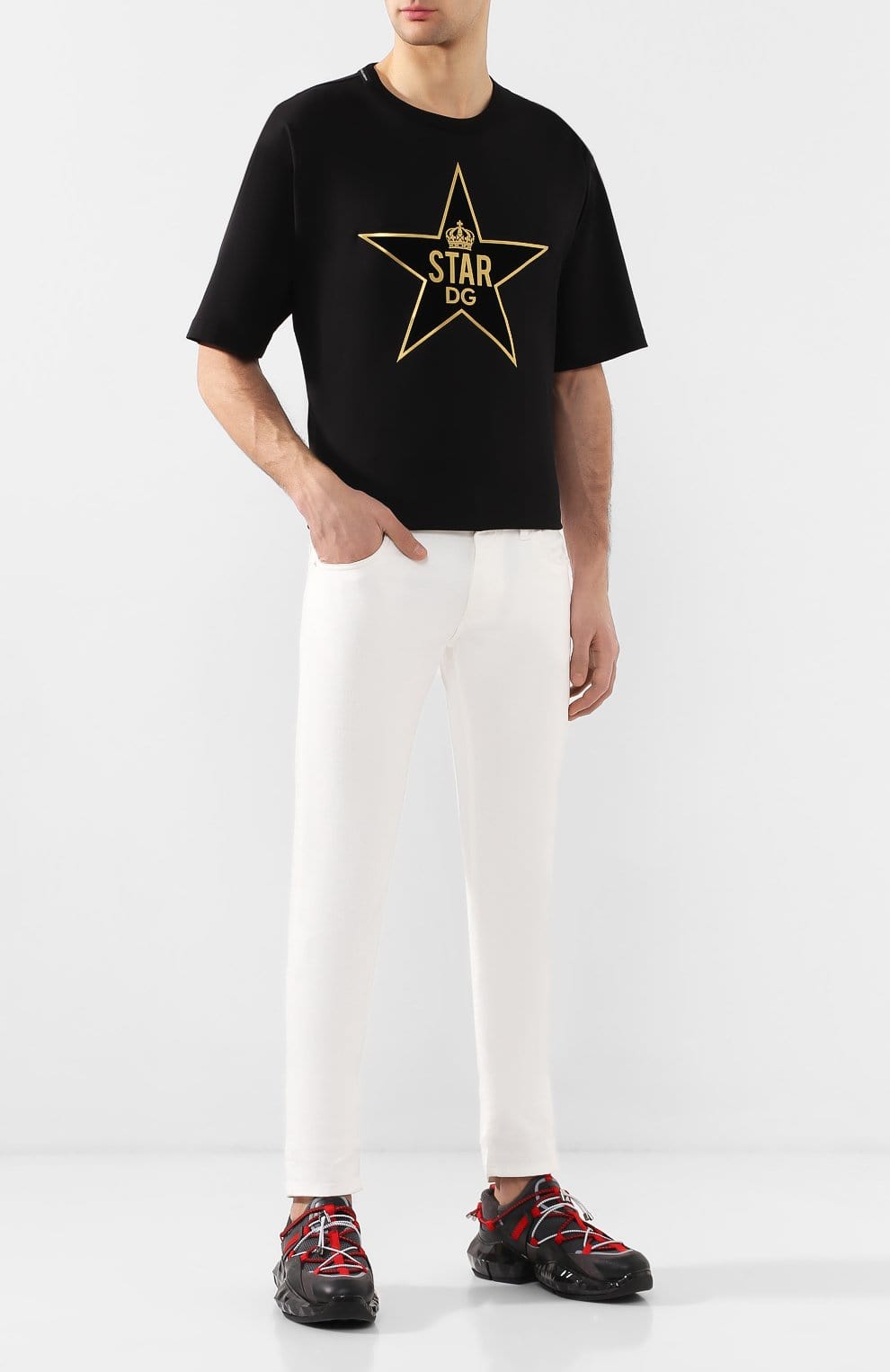 Dolce & Gabbana Star Printed T-Shirt
