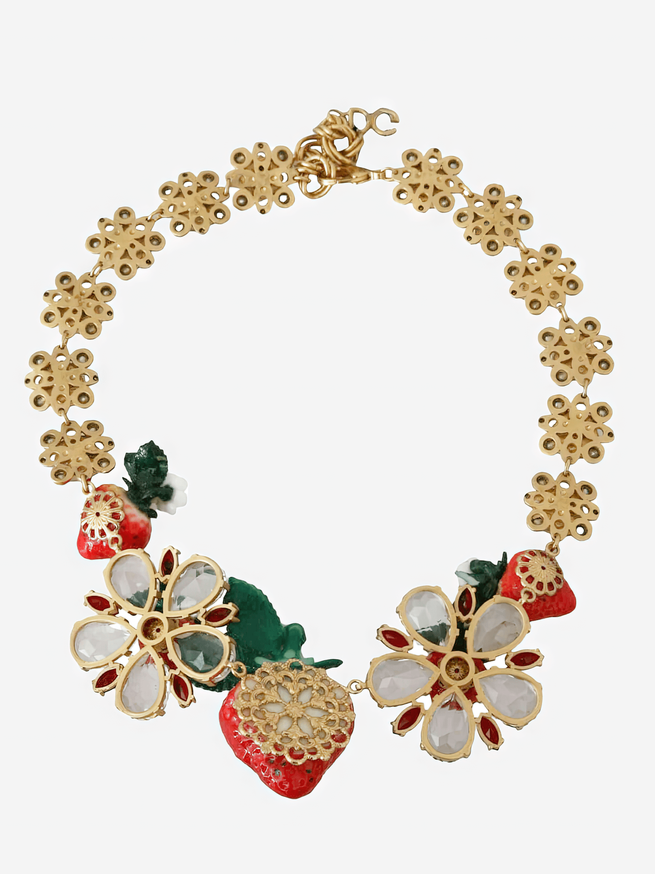 Dolce & Gabbana Strawberry Charm Necklace