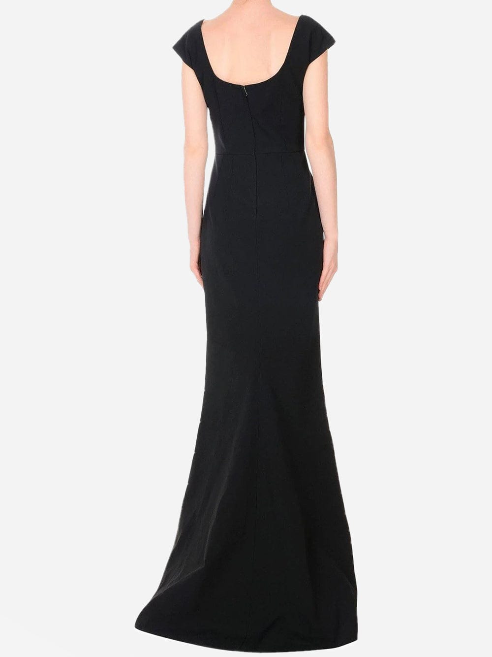 Dolce & Gabbana Black Stretch Fit Flare Gown Maxi Dolce & Gabbana Black Stretch Fit Flare Gown Maxi