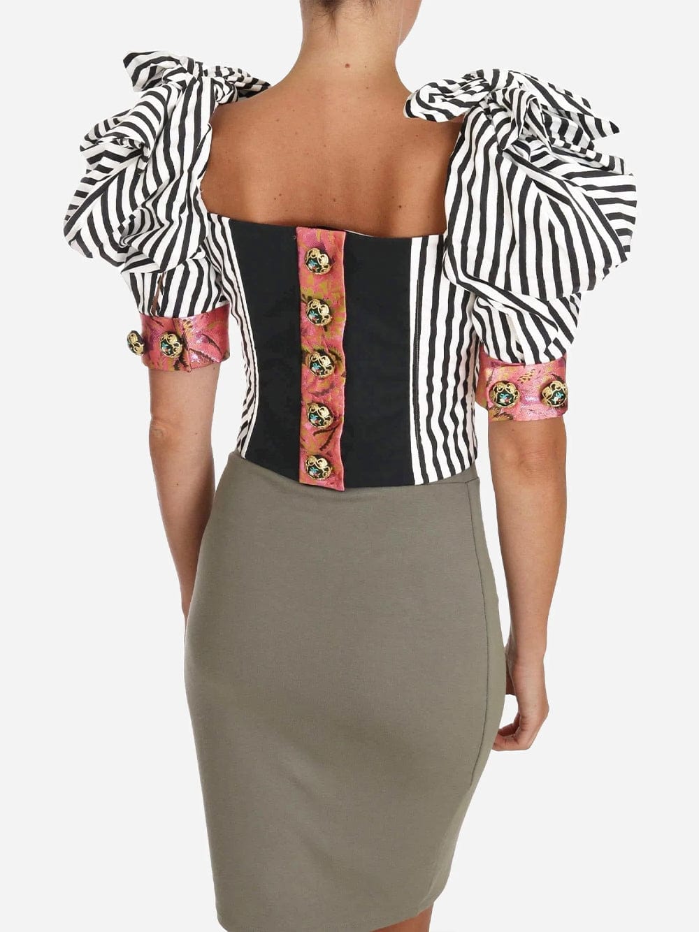 Dolce & Gabbana Striped Cropped Top