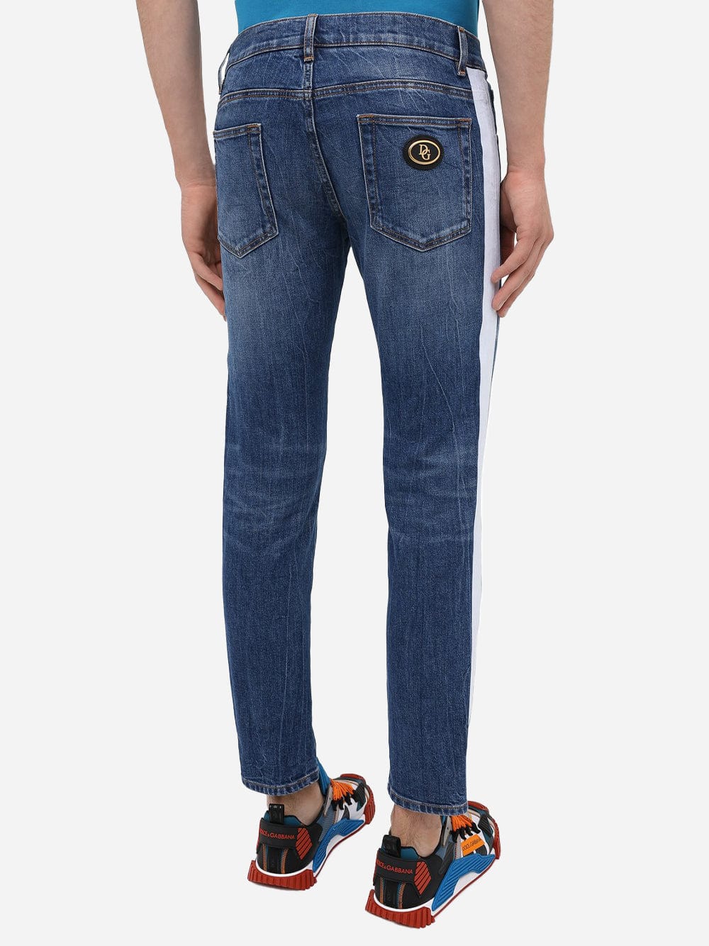 Dolce & Gabbana Striped Skinny Jeans