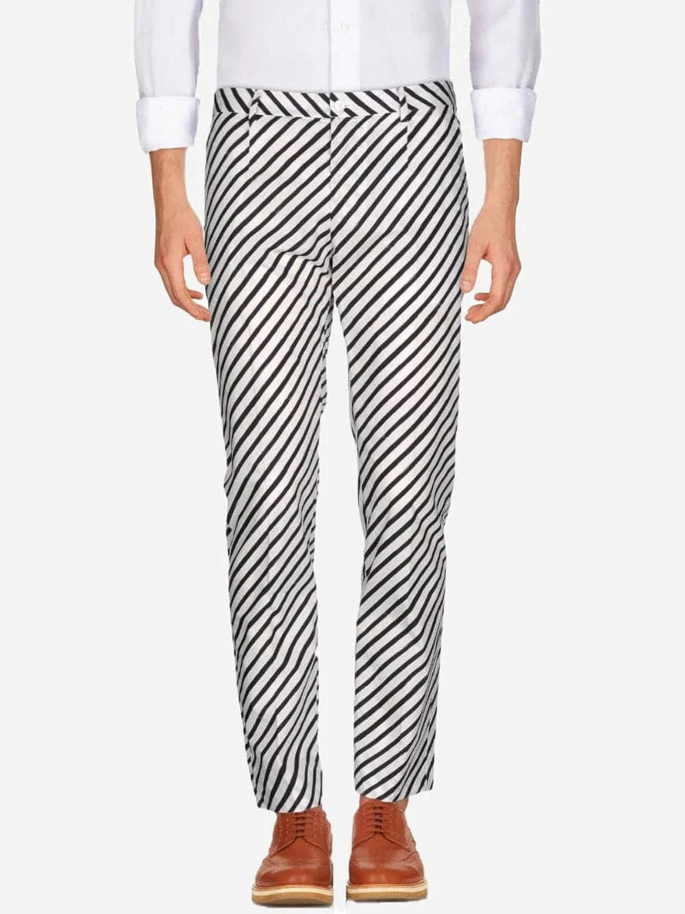 Dolce & Gabbana Striped Slim Fit Trousers