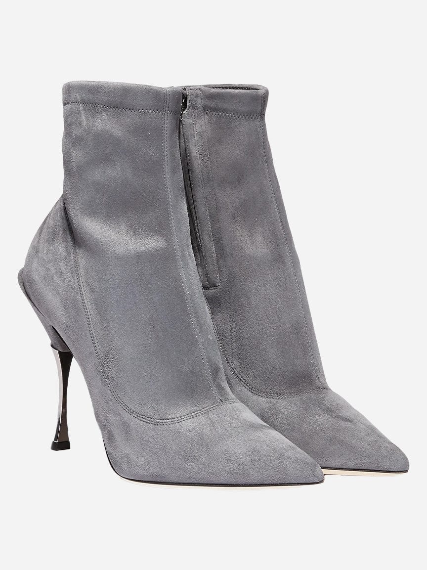 Dolce & Gabbana Suede Point-Toe Booties
