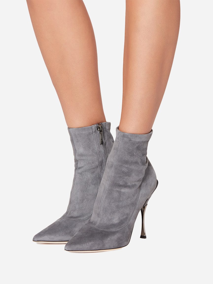 Dolce & Gabbana Suede Point-Toe Booties