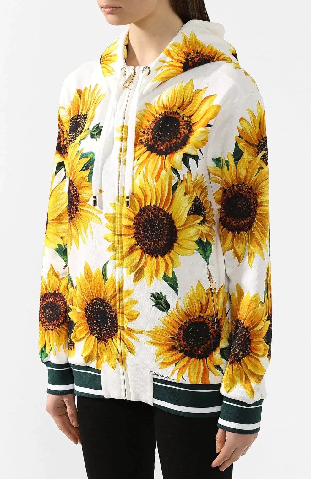 Dolce & Gabbana Sunflower Print Hoodie