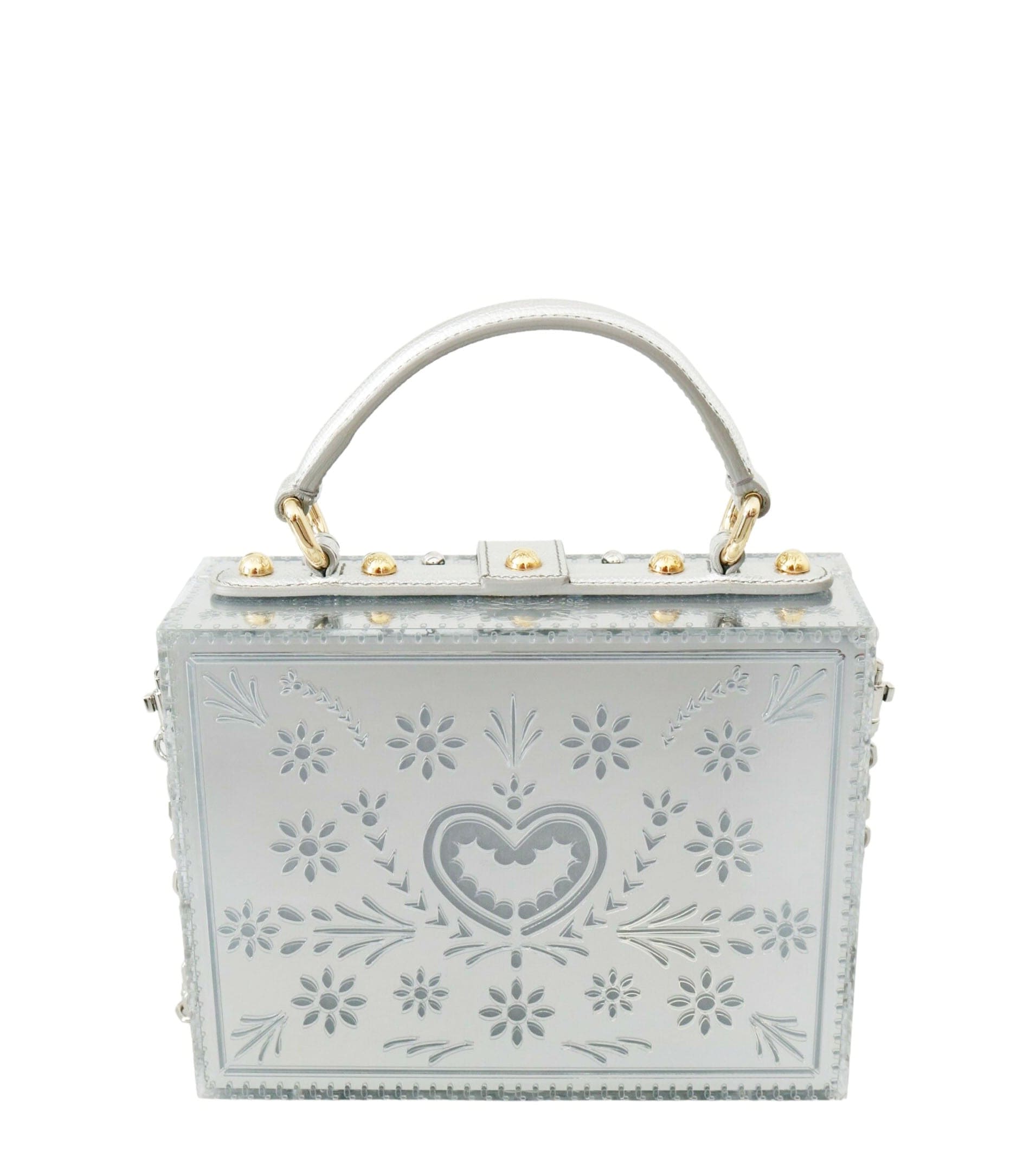 Dolce & Gabbana Swallow Mirrored Plexiglass Dolce Box Bag