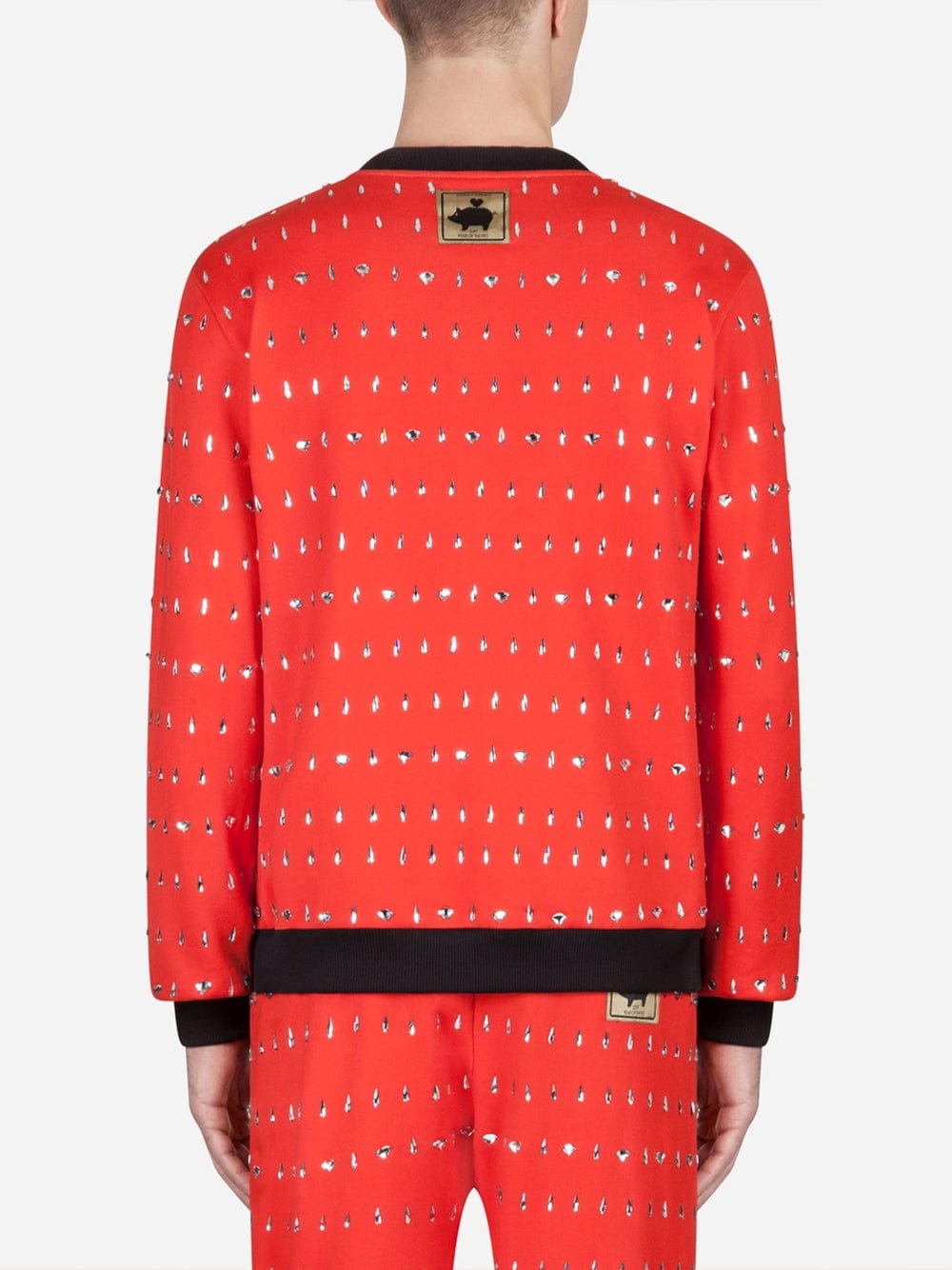 Dolce & Gabbana Swarovski Pig Embellished Sweater