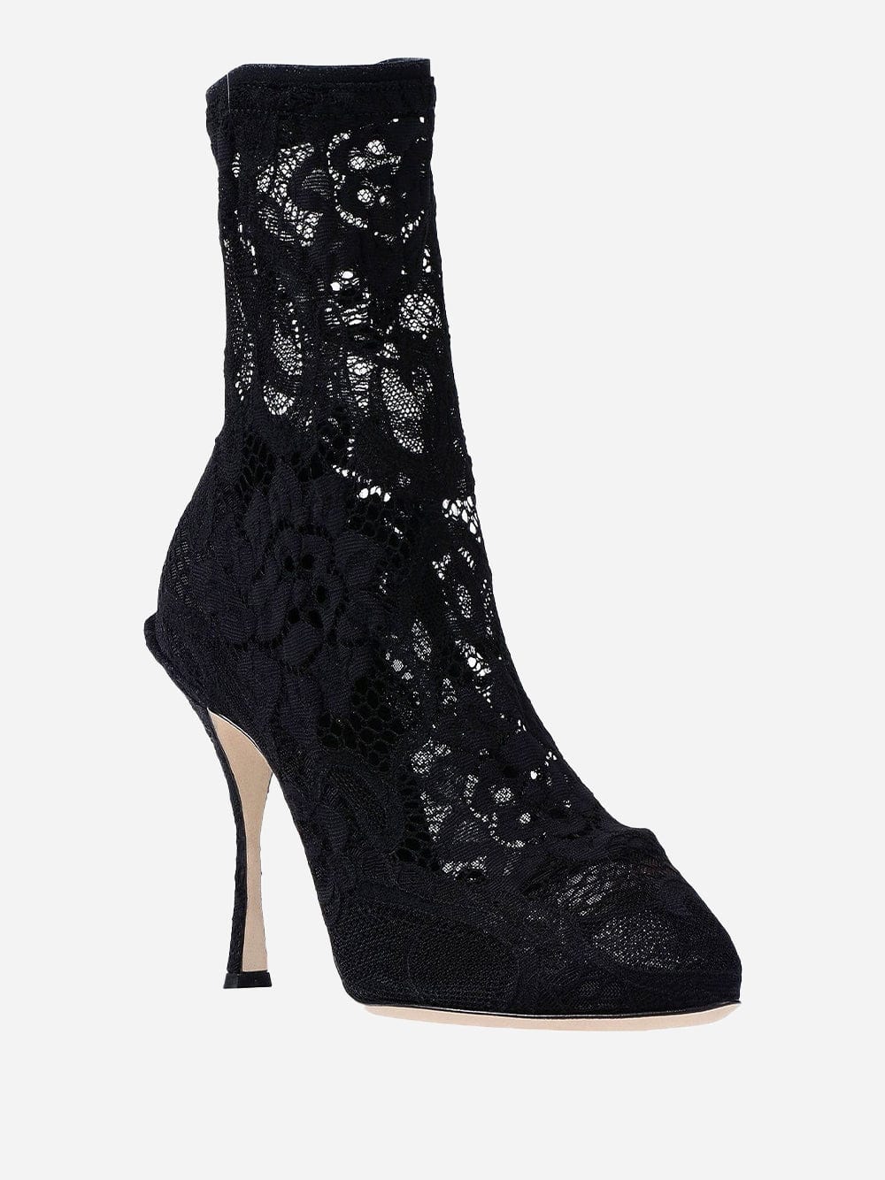 Dolce & Gabbana Taormina Lace Ankle Boots