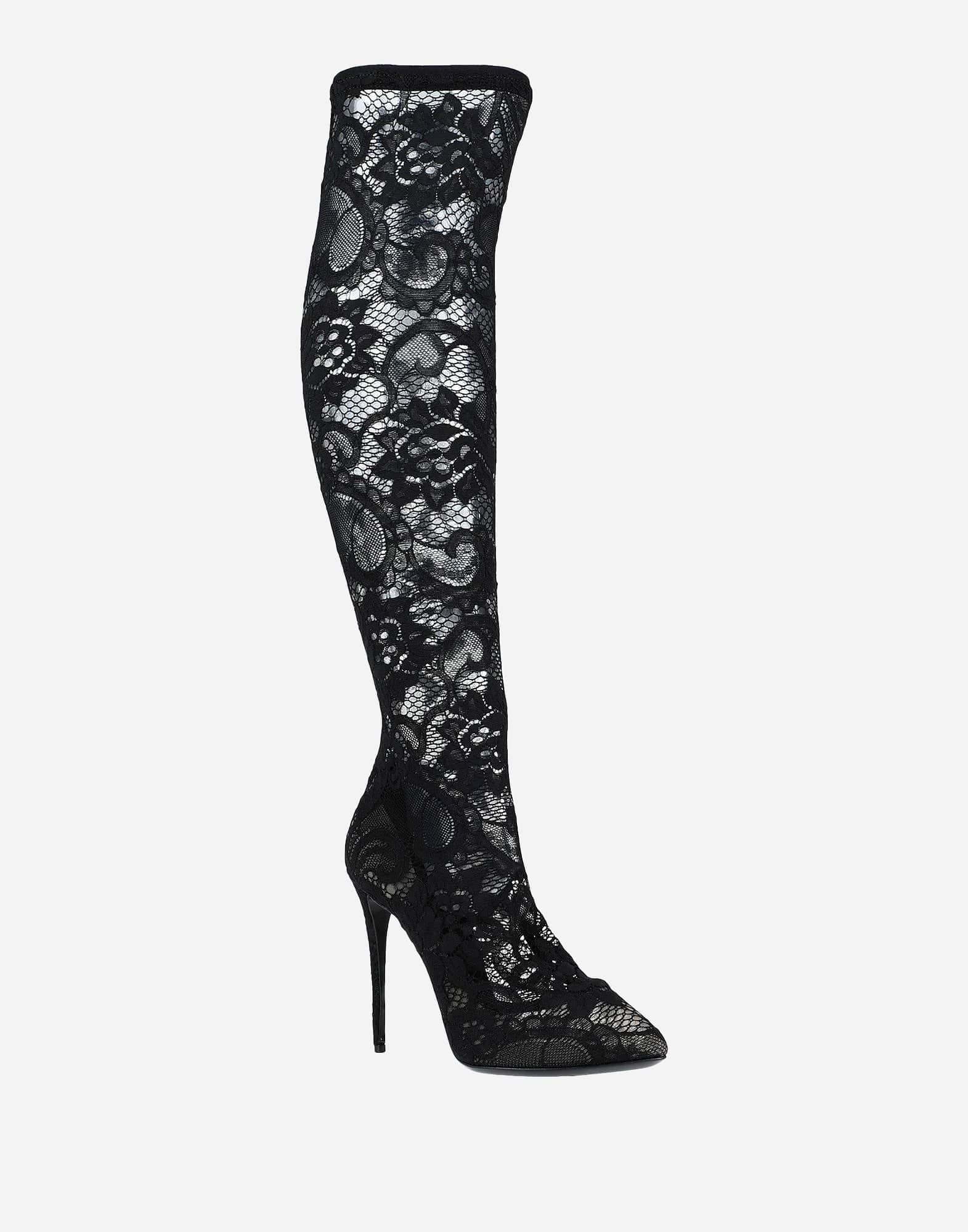 Dolce & Gabbana Taormina Lace Boots
