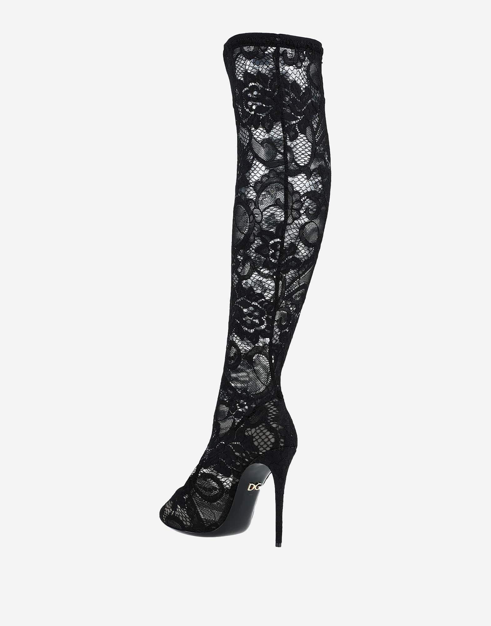 Dolce & Gabbana Taormina Lace Boots