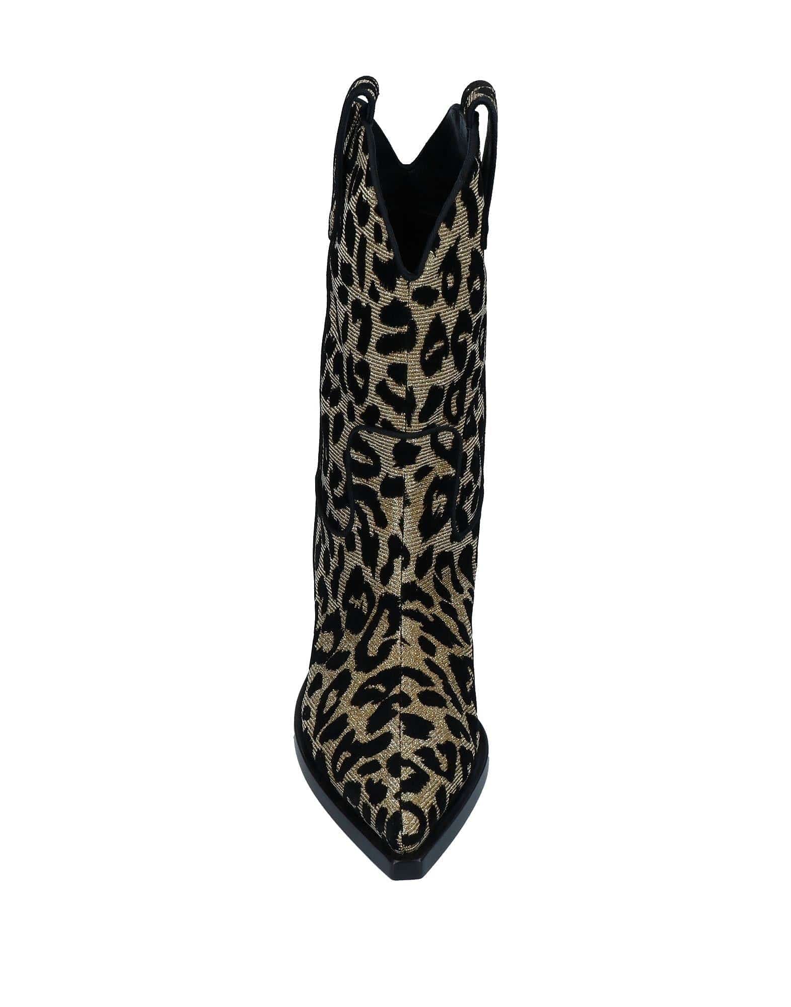 Dolce & Gabbana Texan 40 Leopard Cowboy Boots