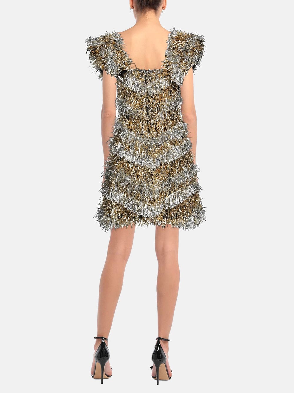 Dolce & Gabbana Tinsel Layered Mini Dress