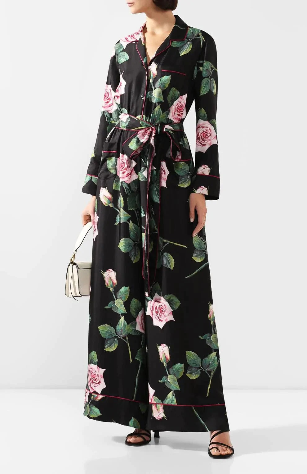 Dolce & Gabbana Tropical Rose Print Jumpsuit