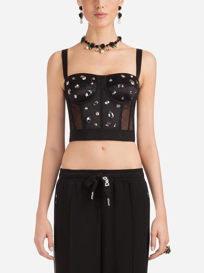 Dolce & Gabbana Tulle Bustier Top