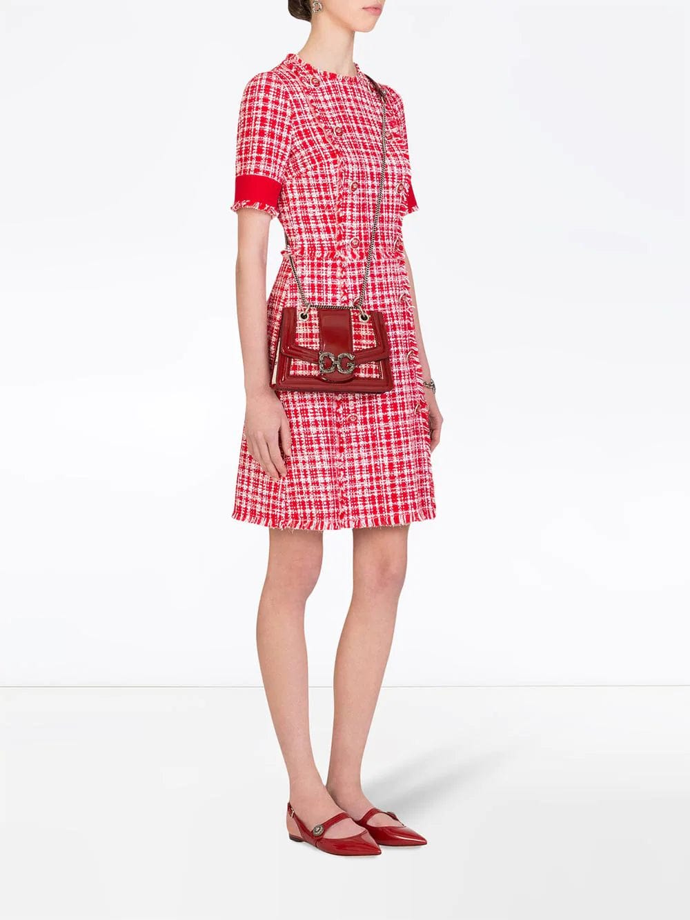 Dolce & Gabbana Tweed Midi Dress