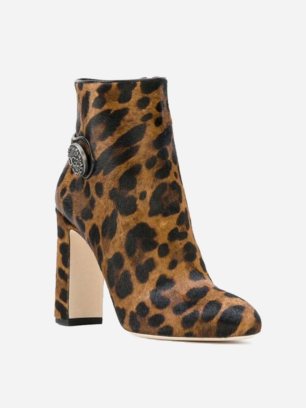 Dolce & Gabbana Vally Leopard-Print Ankle Boots