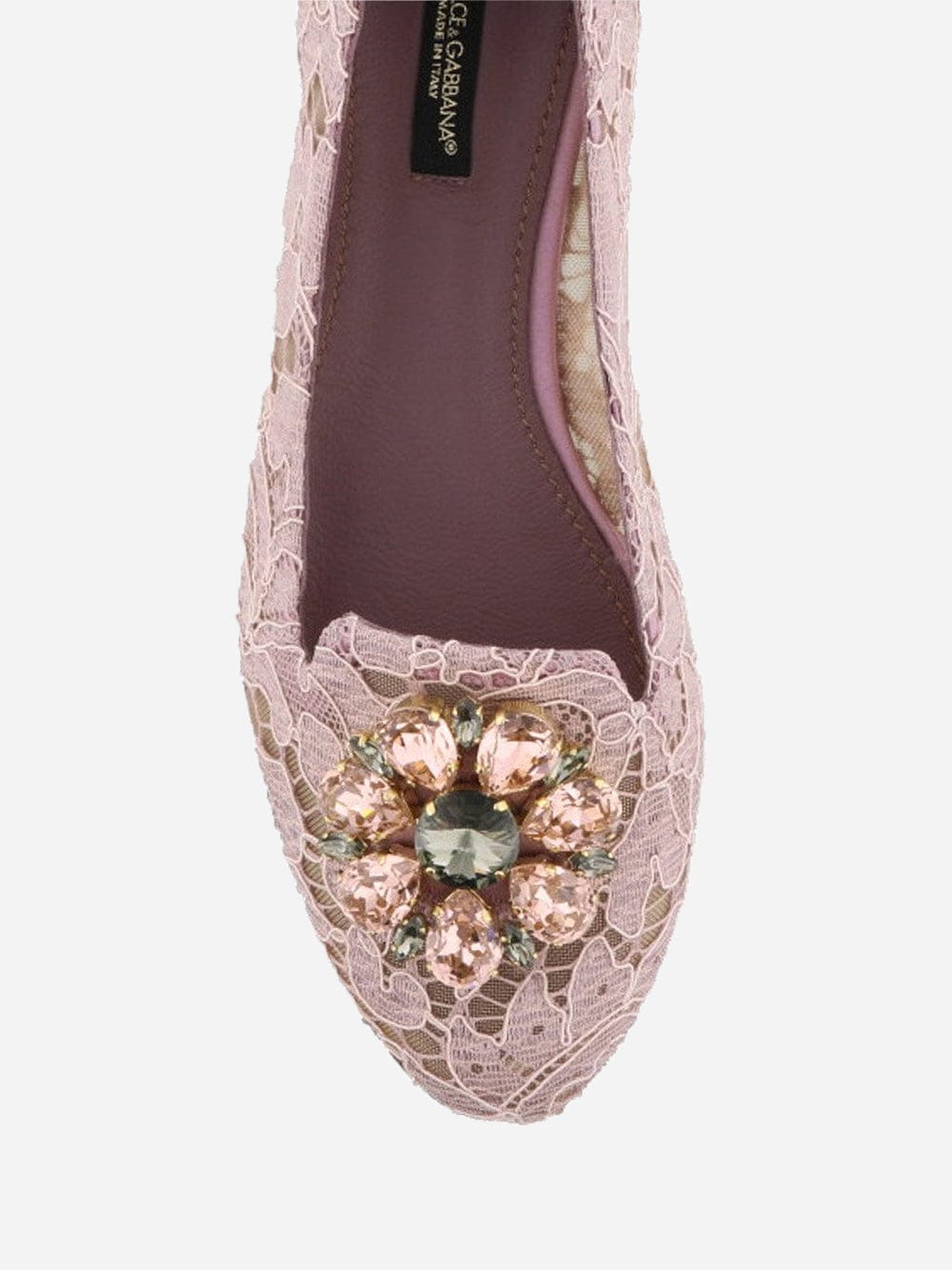 Dolce & Gabbana Vally Taormina Lace Ballerina Flats