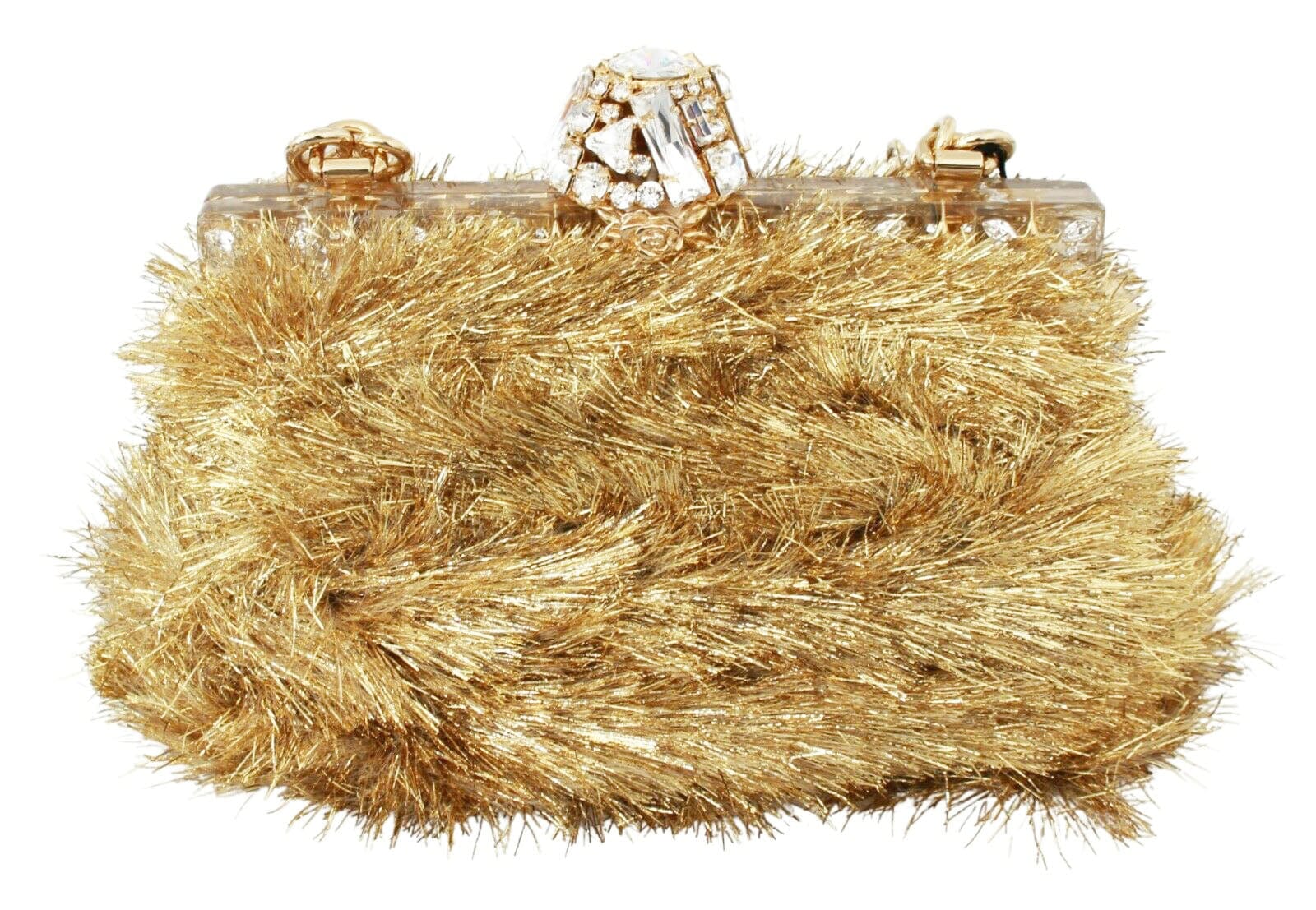 Dolce & Gabbana Vanda Crystal Embellished Top Handle Shoulder Bag