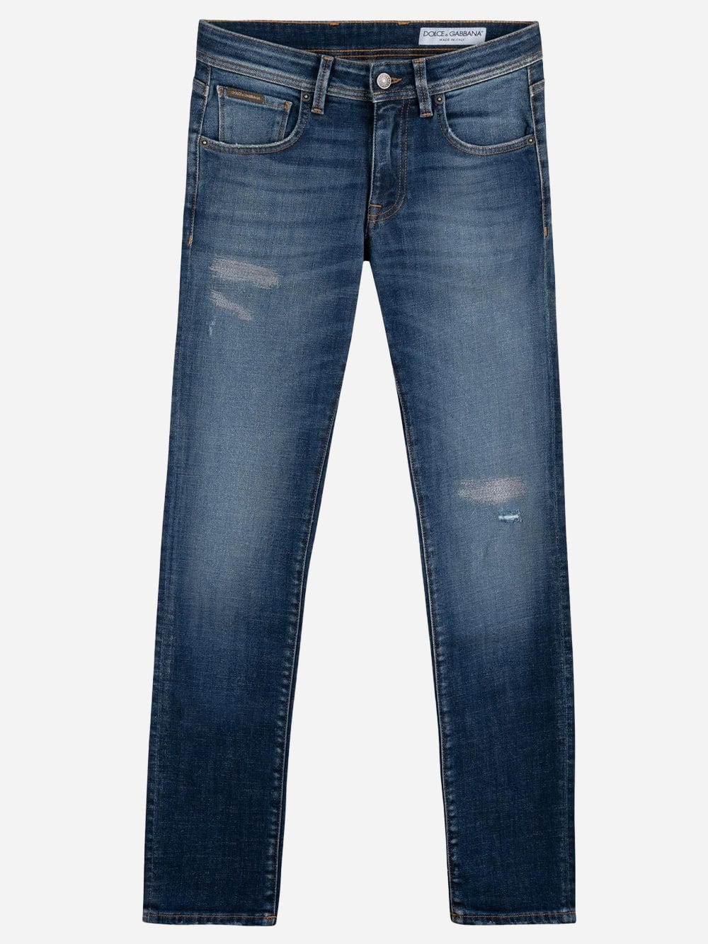 Dolce & Gabbana Washed Denim Slim Jeans