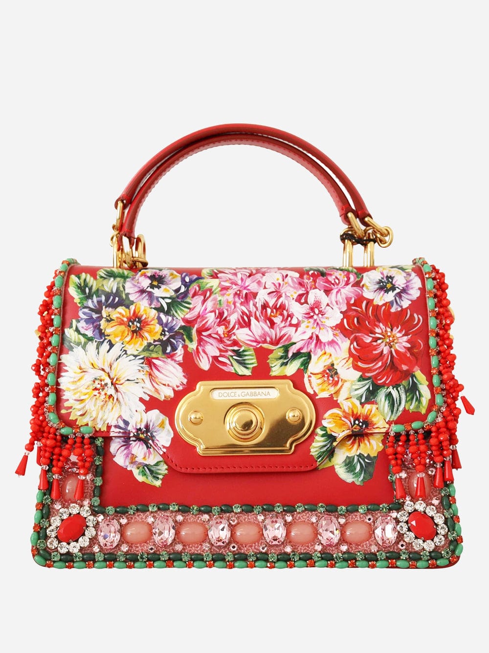 Dolce & Gabbana Welcome Floral Print Tote Bag