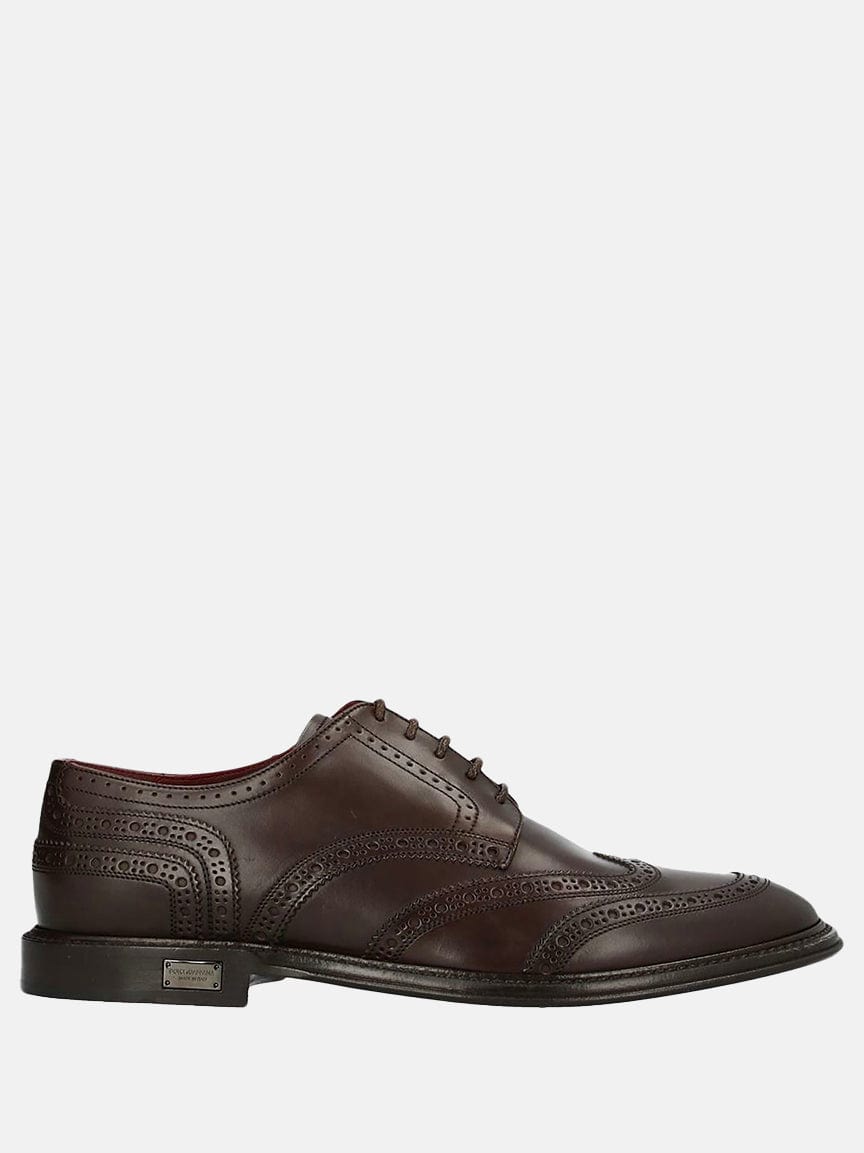 Dolce & Gabbana Wingtip Leather Derby Shoes
