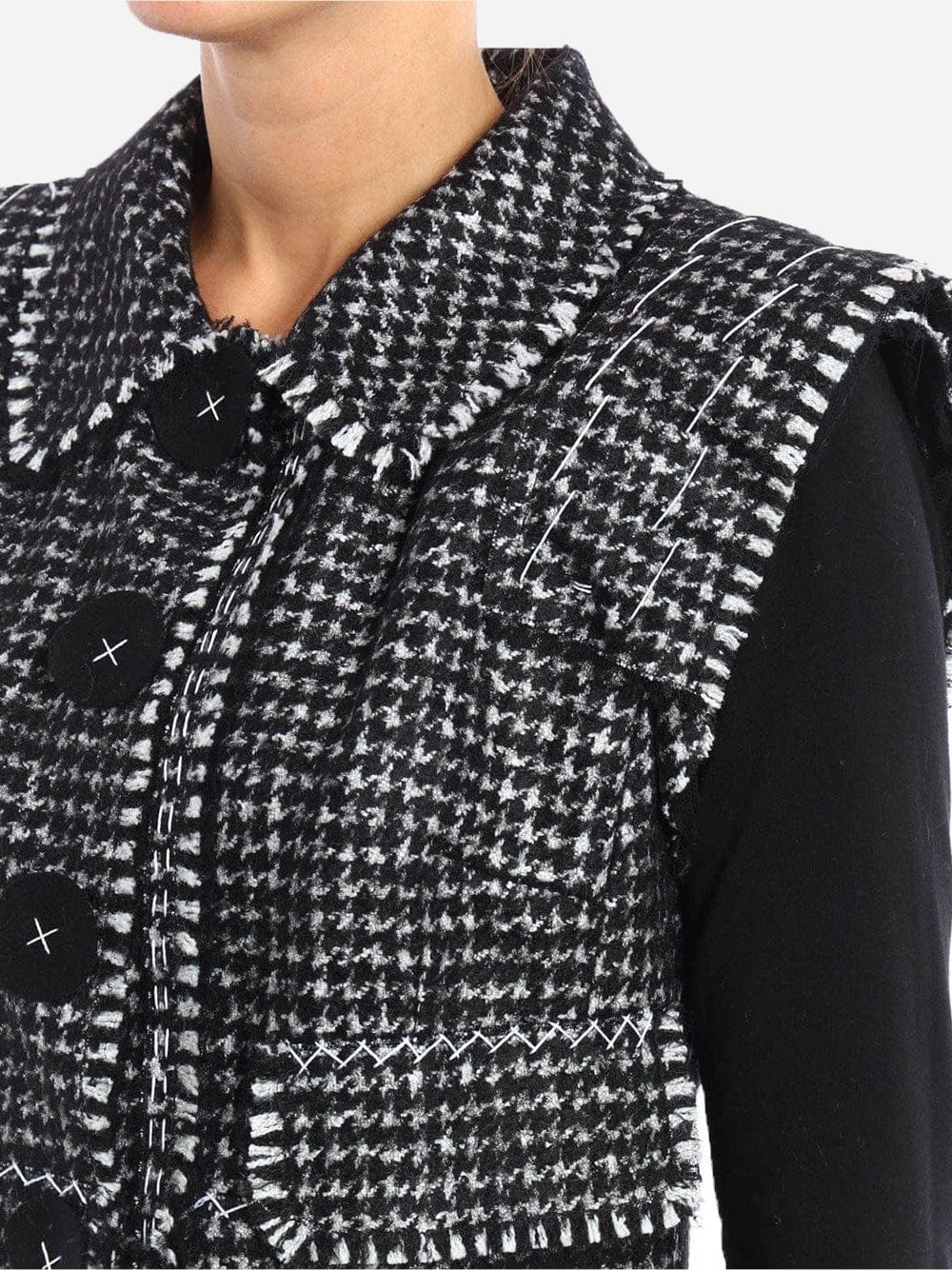 Dolce & Gabbana Wool Blend Sleeveless Jacket